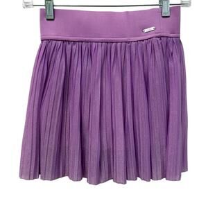Justice Metallic Pleated Skort Purple